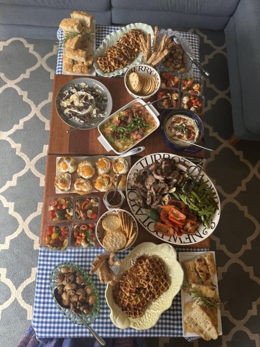 Sunday lunch spread